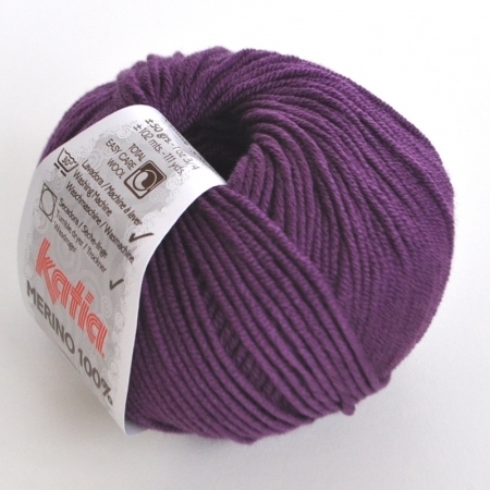 Пряжа для вязания и рукоделия Merino 100% (Katia) цвет 43, 102 м
