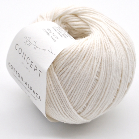 Пряжа для вязания и рукоделия Cotton-Alpaca (Katia) цвет 80, 150 м