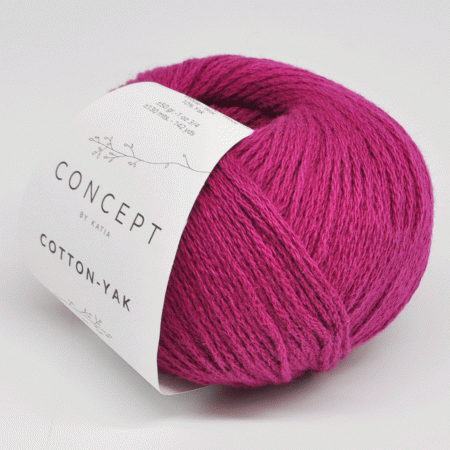 Пряжа для вязания и рукоделия Cotton - Yak (Katia) цвет 121, 130 м