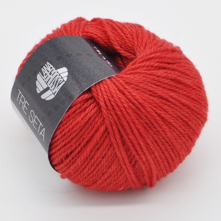 Пряжа для вязания и рукоделия Tre Seta (Lana Grossa) цвет 002, 130 м