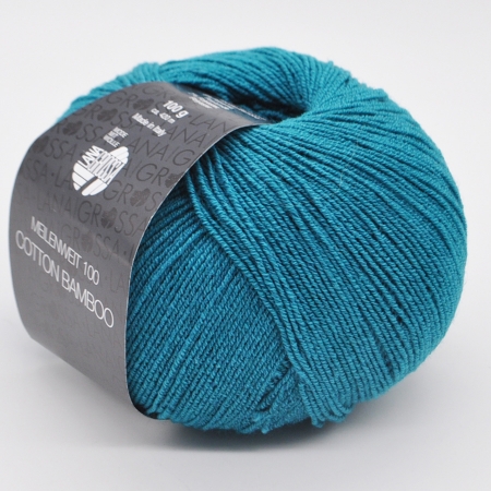 Пряжа для вязания и рукоделия Meilenweit 100 Cotton Bamboo (Lana Grossa) цвет 0006, 420 м