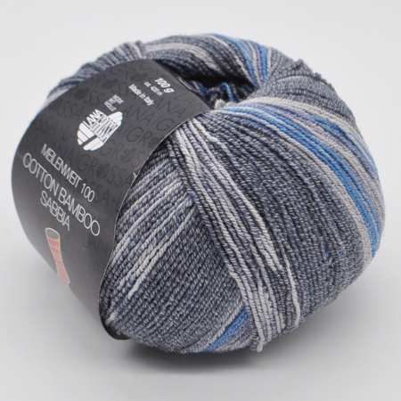 Пряжа для вязания и рукоделия Meilenweit 100 Cotton Bamboo Sabbia (Lana Grossa) цвет 2463, 420 м