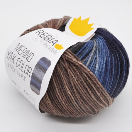 Пряжа для вязания и рукоделия Merino Yak Color (Regia) цвет 508, 400 м