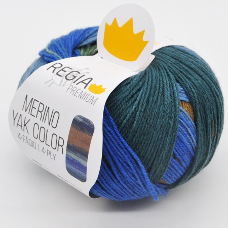 Пряжа для вязания и рукоделия Merino Yak Color (Regia) цвет 509, 400 м