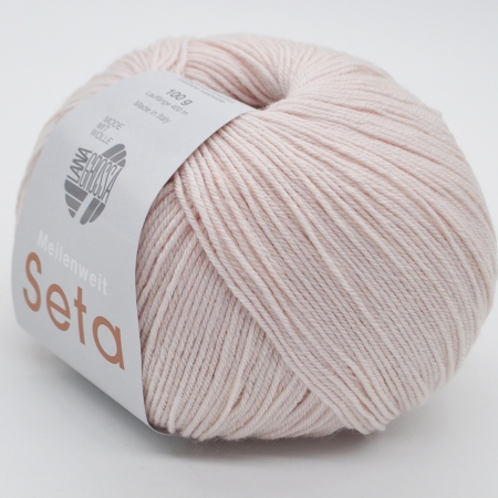 Пряжа для вязания и рукоделия Meilenweit 100 Seta (Lana Grossa) цвет 2, 400 м