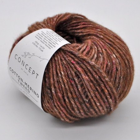 Пряжа для вязания и рукоделия Cotton Merino Tweed (Katia) цвет 505, 105 м