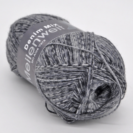 Пряжа для вязания и рукоделия Meilenweit 100 Denim Mix (Lana Grossa) цвет 7811, 420 м