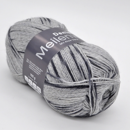 Пряжа для вязания и рукоделия Meilenweit 100 Denim Mix (Lana Grossa) цвет 7812, 420 м