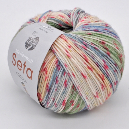 Пряжа для вязания и рукоделия Meilenweit 100 Seta COCOON (Lana Grossa) цвет 3351, 420 м