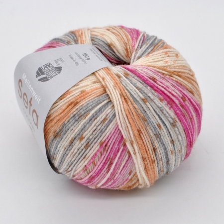 Пряжа для вязания и рукоделия Meilenweit 100 Seta COCOON (Lana Grossa) цвет 3357, 420 м