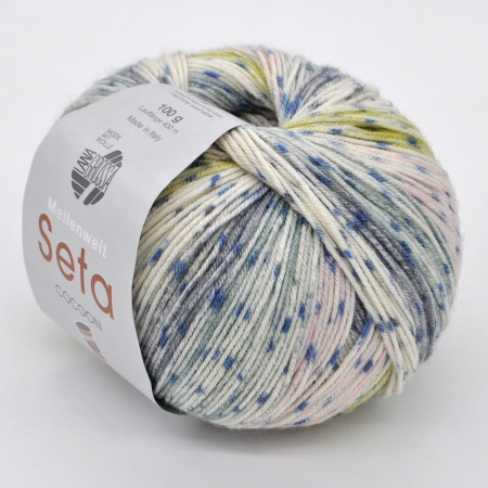 Пряжа для вязания и рукоделия Meilenweit 100 Seta COCOON (Lana Grossa) цвет 3358, 420 м