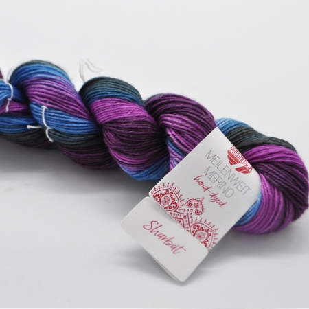 Пряжа для вязания и рукоделия Meilenweit Merino hand-dyed (Lana Grossa) цвет 203, 210 м