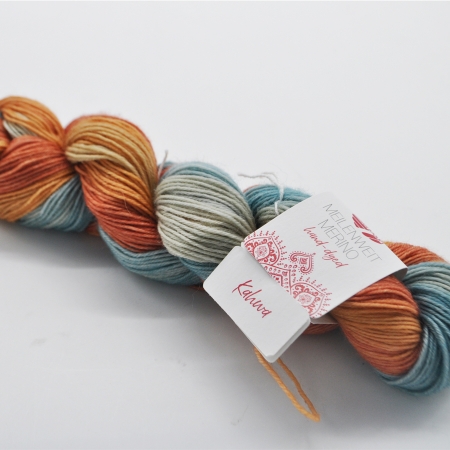 Пряжа для вязания и рукоделия Meilenweit Merino hand-dyed (Lana Grossa) цвет 209, 210 м