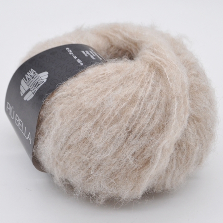 Пряжа для вязания и рукоделия Piu Bella (Lana Grossa) цвет 002, 100 м