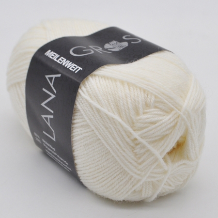 Пряжа для вязания и рукоделия Meilenweit Merino 50 (Lana Grossa) цвет 1101, 210 м