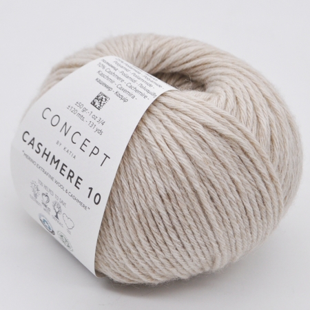 Пряжа для вязания и рукоделия Cashmere 10 (Katia) цвет 77, 120 м