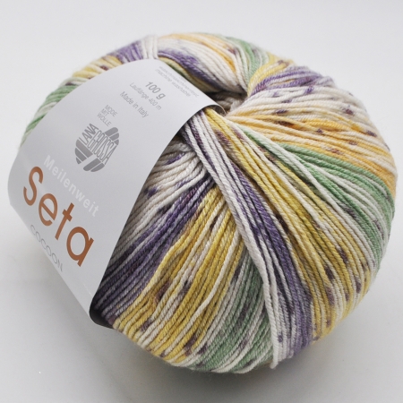 Пряжа для вязания и рукоделия Meilenweit 100 Seta COCOON (Lana Grossa) цвет 3362, 420 м