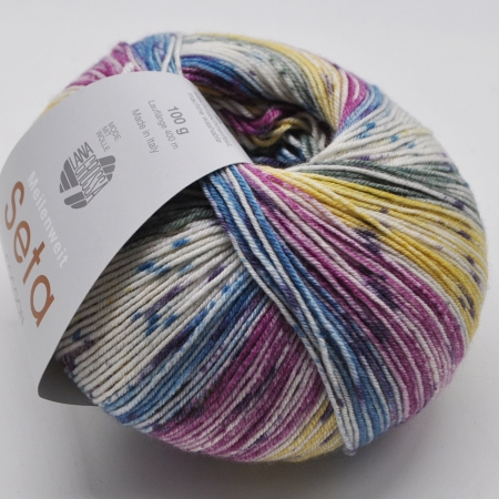 Пряжа для вязания и рукоделия Meilenweit 100 Seta COCOON (Lana Grossa) цвет 3359, 420 м