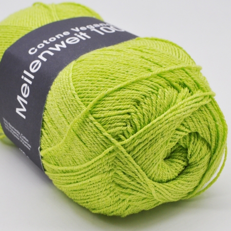 Пряжа для вязания и рукоделия Meilenweit 100 Cotton Vegano (Lana Grossa) цвет 02, 420 м