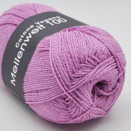 Пряжа для вязания и рукоделия Meilenweit 100 Cotton Vegano (Lana Grossa) цвет 07, 420 м