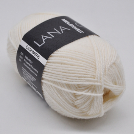 Пряжа для вязания и рукоделия Meilenweit 50 Cashmere (Lana Grossa) цвет 01, 210 м
