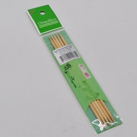  Спицы бамбуковые чулочные (светлые), 15 см / 3.5 мм (Chiaogoo)