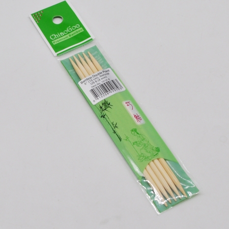  Спицы бамбуковые чулочные (светлые), 15 см / 4 мм (Chiaogoo)