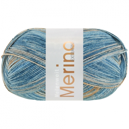 Пряжа для вязания и рукоделия Lana Grossa Meilenweit Merino Extrafine Luna (Lana Grossa) цвет 4113, 420 м
