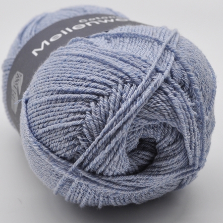 Пряжа для вязания и рукоделия Meilenweit 100 Cotton Vegano (Lana Grossa) цвет 024, 420 м