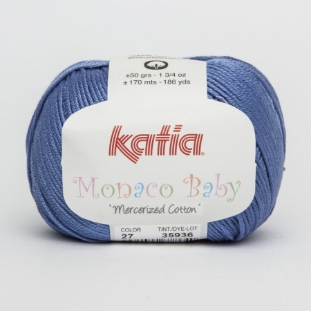 Пряжа для вязания и рукоделия Monaco Baby (Katia) цвет 27, 170 м