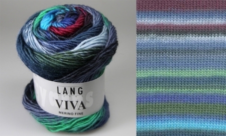 Пряжа для вязания и рукоделия Viva (Lang Yarns) цвет 0006, 105 м