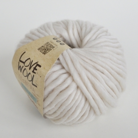 Пряжа для вязания и рукоделия Love Wool (Katia) цвет 100, 50 м