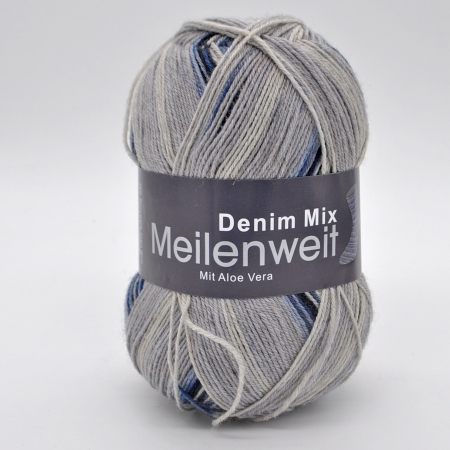 Пряжа для вязания и рукоделия Meilenweit 100 Denim Mix (Lana Grossa)