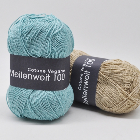 Пряжа для вязания и рукоделия Meilenweit 100 Cotton Vegano (Lana Grossa)