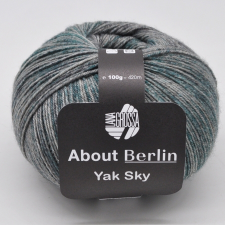Пряжа для вязания и рукоделия About Berlin Yak Sky (Lana Grossa)